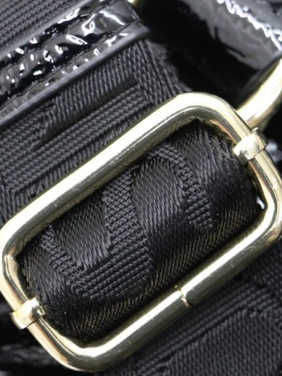 Versace Jeans Patent Leather Backpack - Black/White main image 11